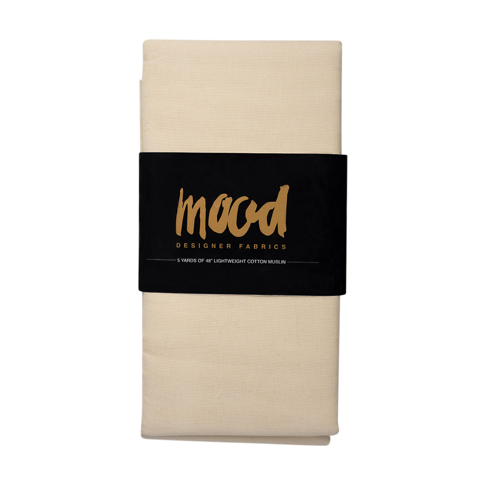 Lightweight Cotton Muslin 5-yard Bundle - Natural 48