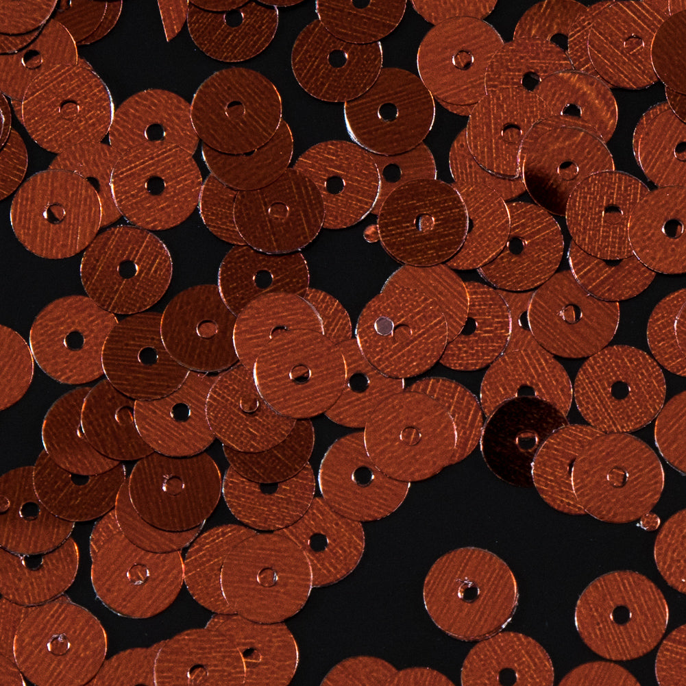 Bag of Rust Color Loose Sequins with Silver Back - 6mm - Joann Fabrics
