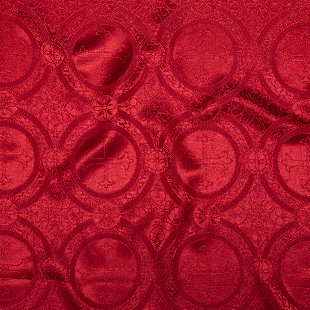 True Red Ecclesiastical Jacquard - Joann Fabrics