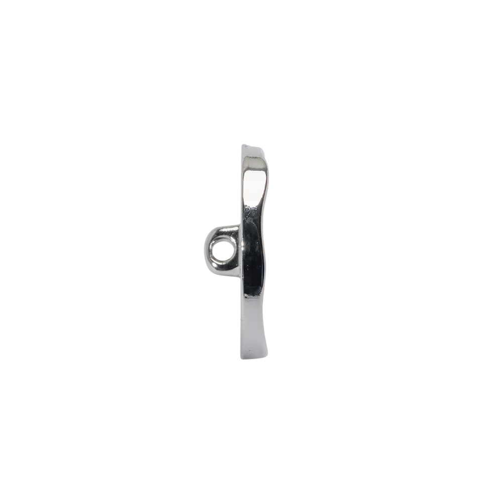 Organic Edge Enameled Shank Back Button - 28L/18mm - Nickel and Cream - Joann Fabrics