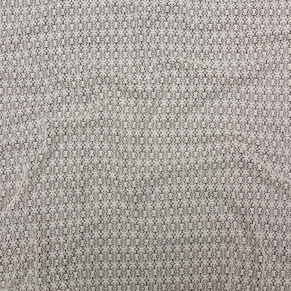 Famous NYC Designer Crystal Gray Stretch Floral Lace - Joann Fabrics