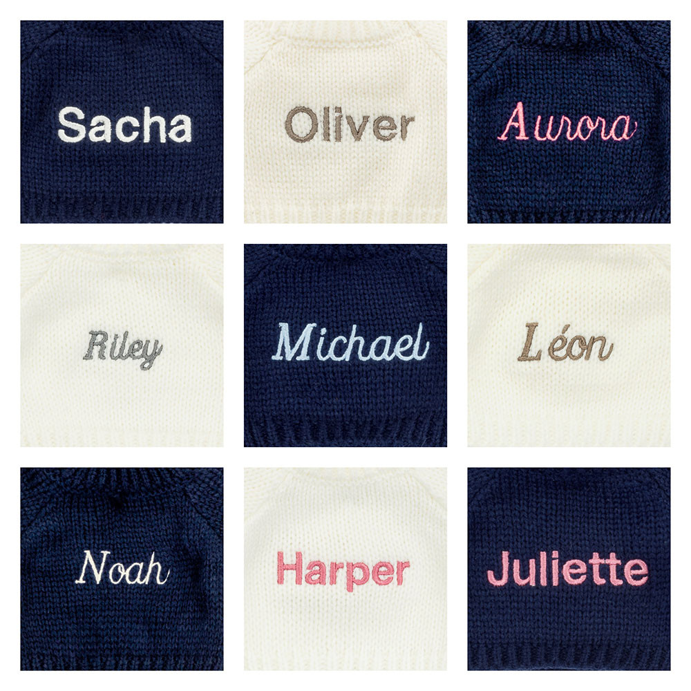 Bashful Luxe Bunny Nimbus with Personalized Navy Jumper