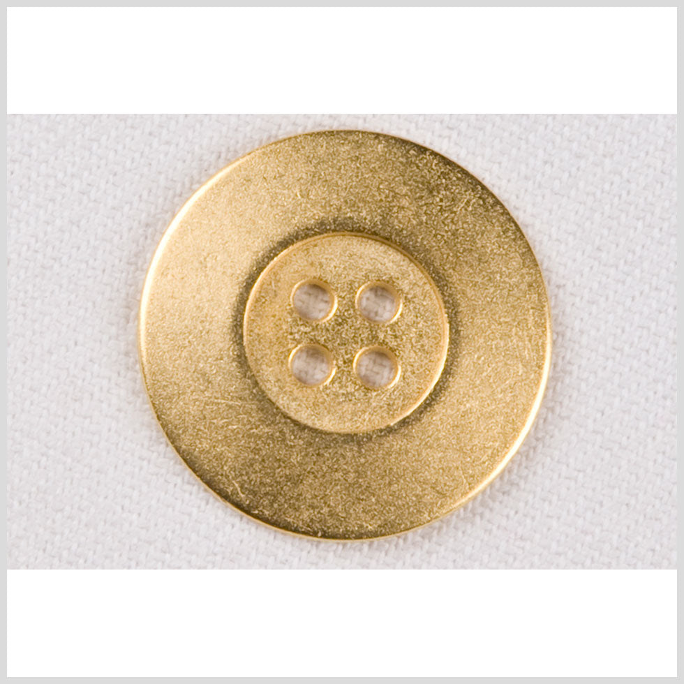 Metal 4-Hole Button - 40L/25.5mm - Gold Grainy Texture - Joann Fabrics