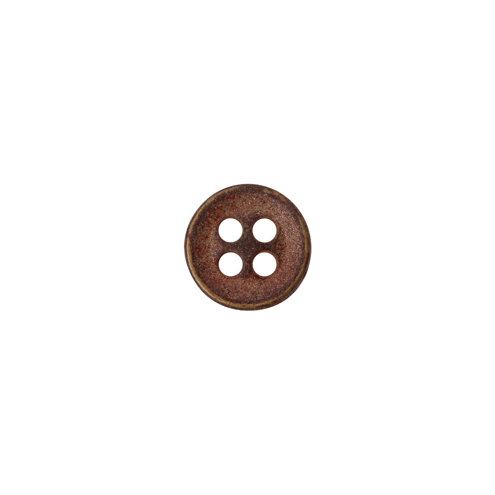 Metal 4-Hole Button - 16L/10mm - Matte Copper - Joann Fabrics