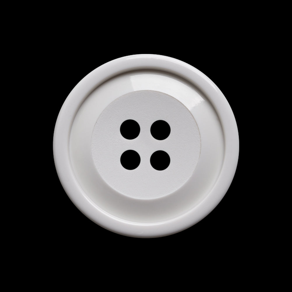 Pale Gray Raised Center and Rim Plastic 4-Hole Button - 40L/25.5mm - Joann Fabrics