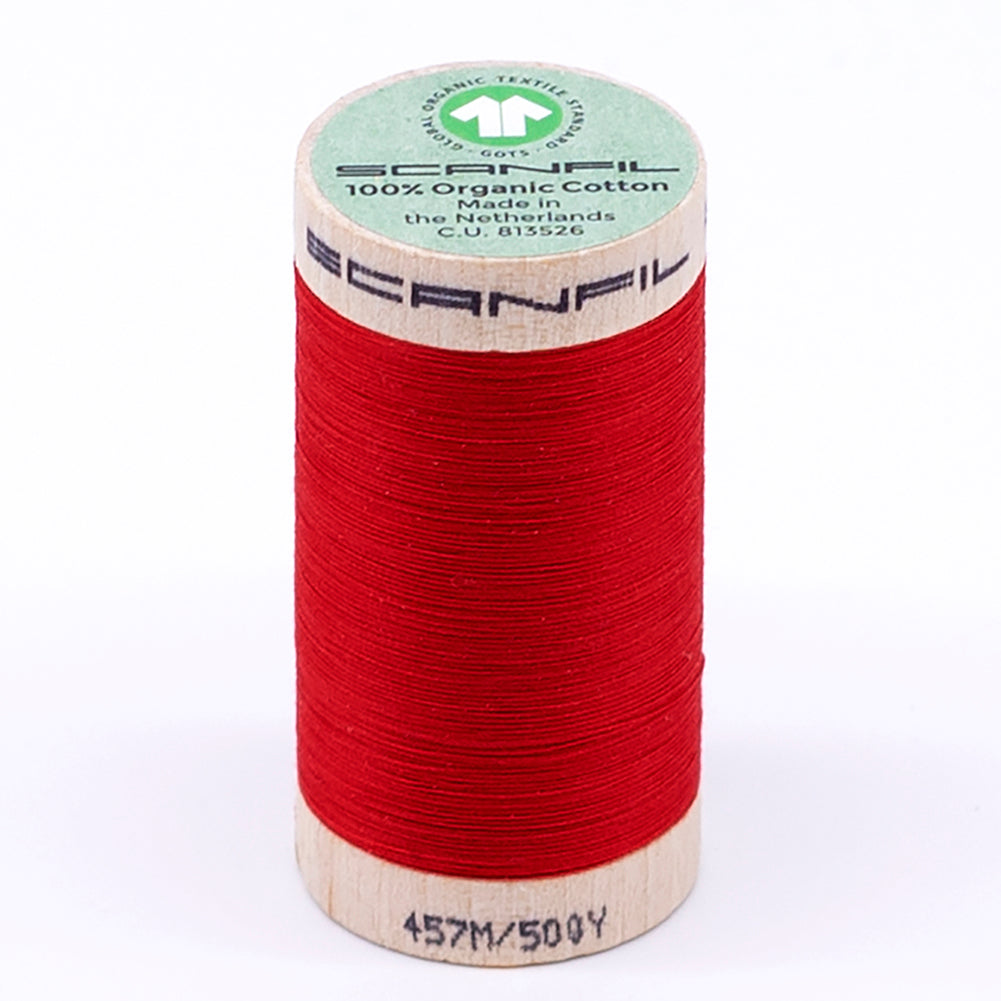 SCANFIL® 50wt Organic Pima Cotton Thread 500 yds - 4805 High Risk Red - Joann Fabrics