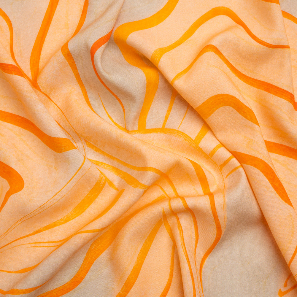 Mood Exclusive Creamsicle Water Works Stretch Sustainable Rayon Batiste - Joann Fabrics