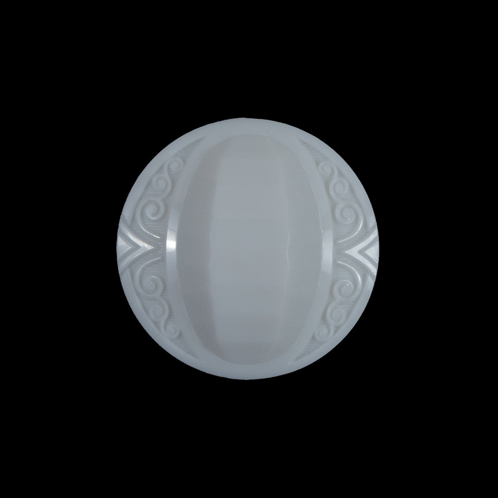 White Classy Etched Shank-Back Button - 36L/23mm - Joann Fabrics