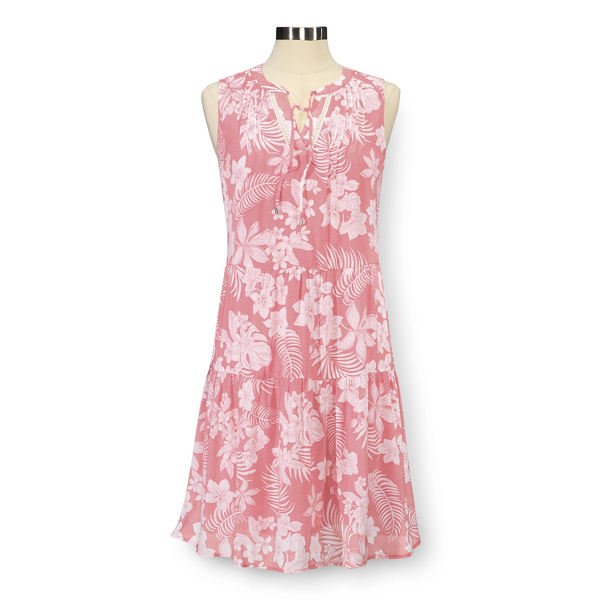 Sleeveless Tiered Print Dress - Northstyle Catalog