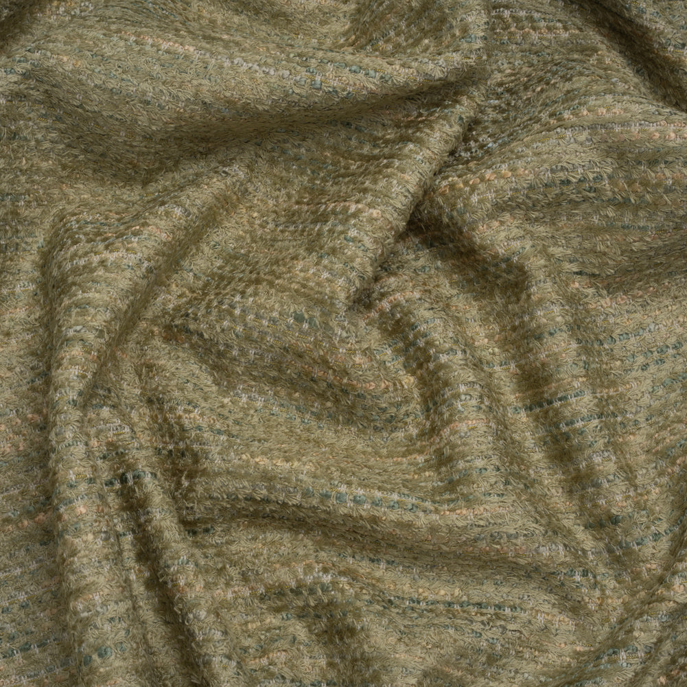 Recycled Olefin and Acrylic Upholstery Boucle and Chenille Tweed - Herb Stripes - Virginia Collection - Joann Fabrics