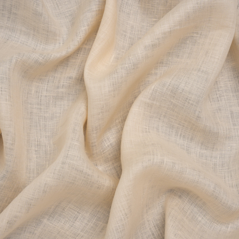 Lightweight Linen Woven - Pearled Ivory - Famous Australian Famous Australian Designer Deadstock - Joann Fabrics