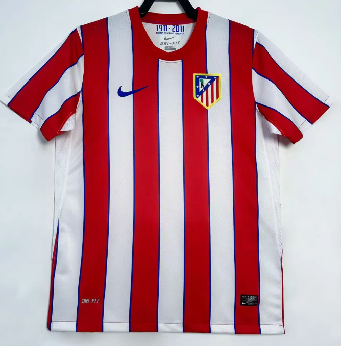 2011/2012 Retro Atletico Madrid League version Home Soccer Jersey 1:1 Thai Quality