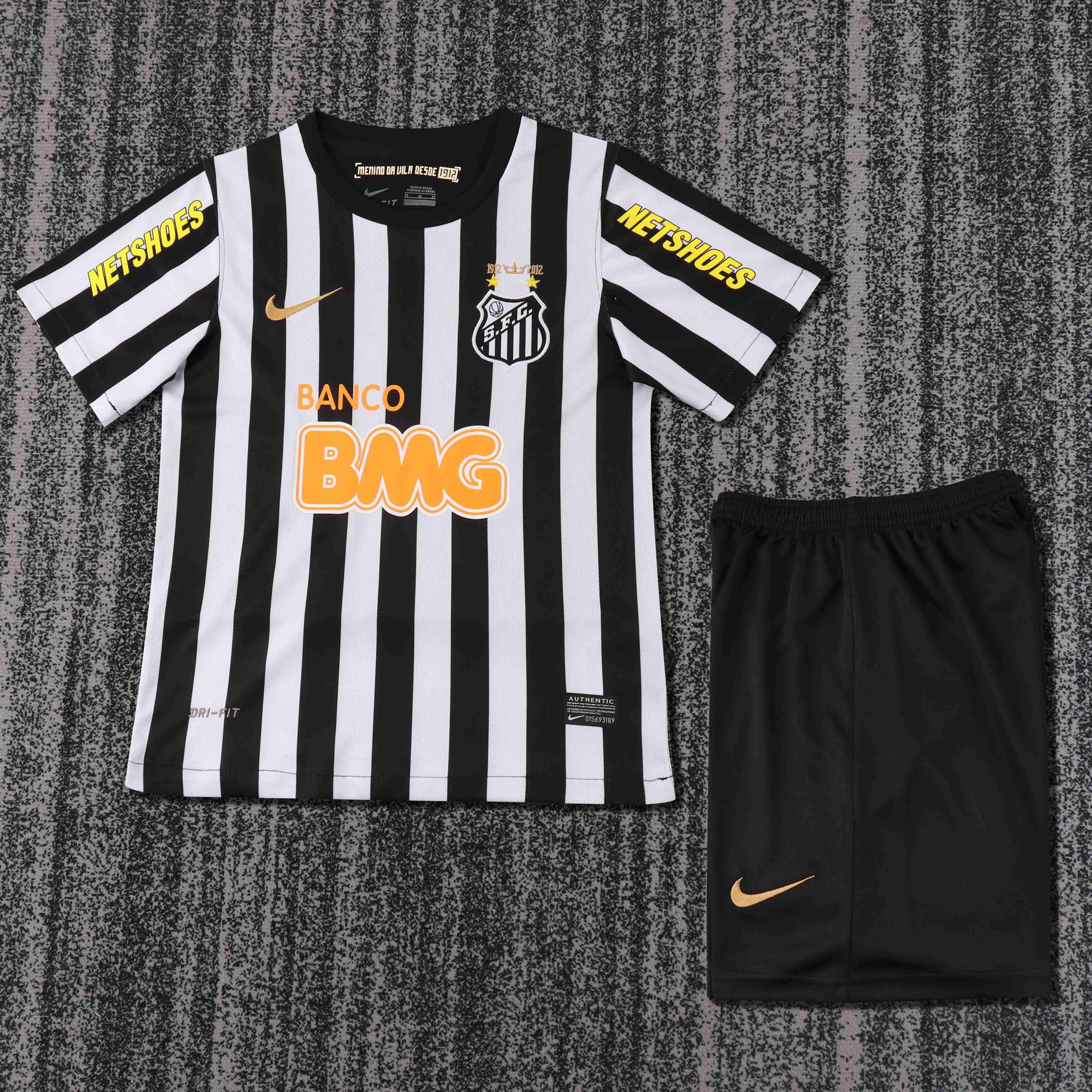 2012/2013 Retro Santos Away Football Shirt Kids Size 1:1 Thai Quality