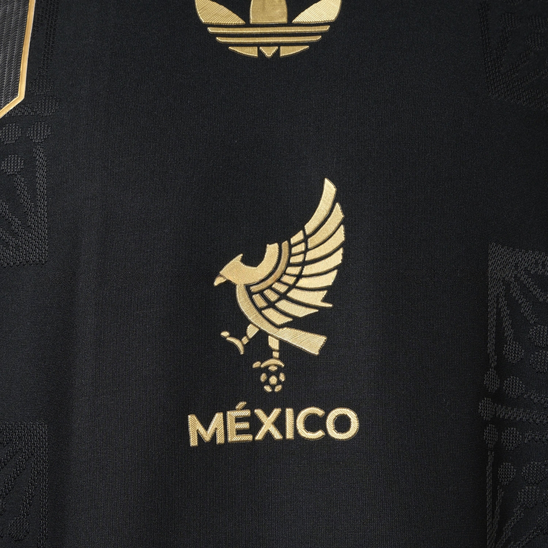 Mexico 2025 Gold Cup Home Black Jersey - Player Version - UnitedFutballJersey