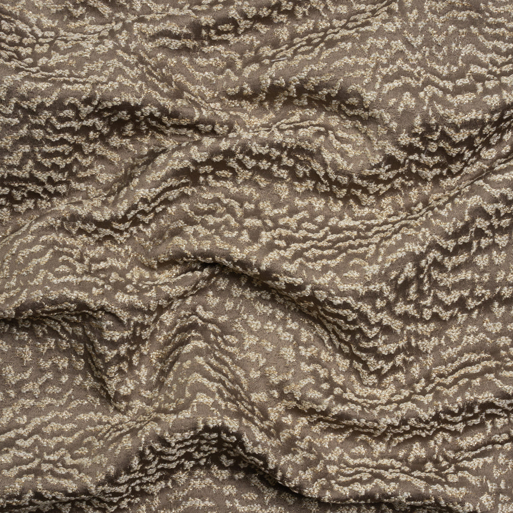 Metallic Drapery Jacquard - Mole Mottled - British Imported - Joann Fabrics