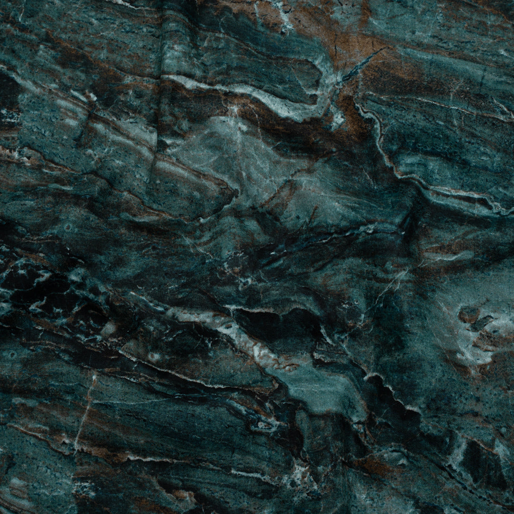 Stonehenge Quilting Cotton by Northcott - Prussian Marble 5 Stone Swirl - Surfaces Collection - Joann Fabrics
