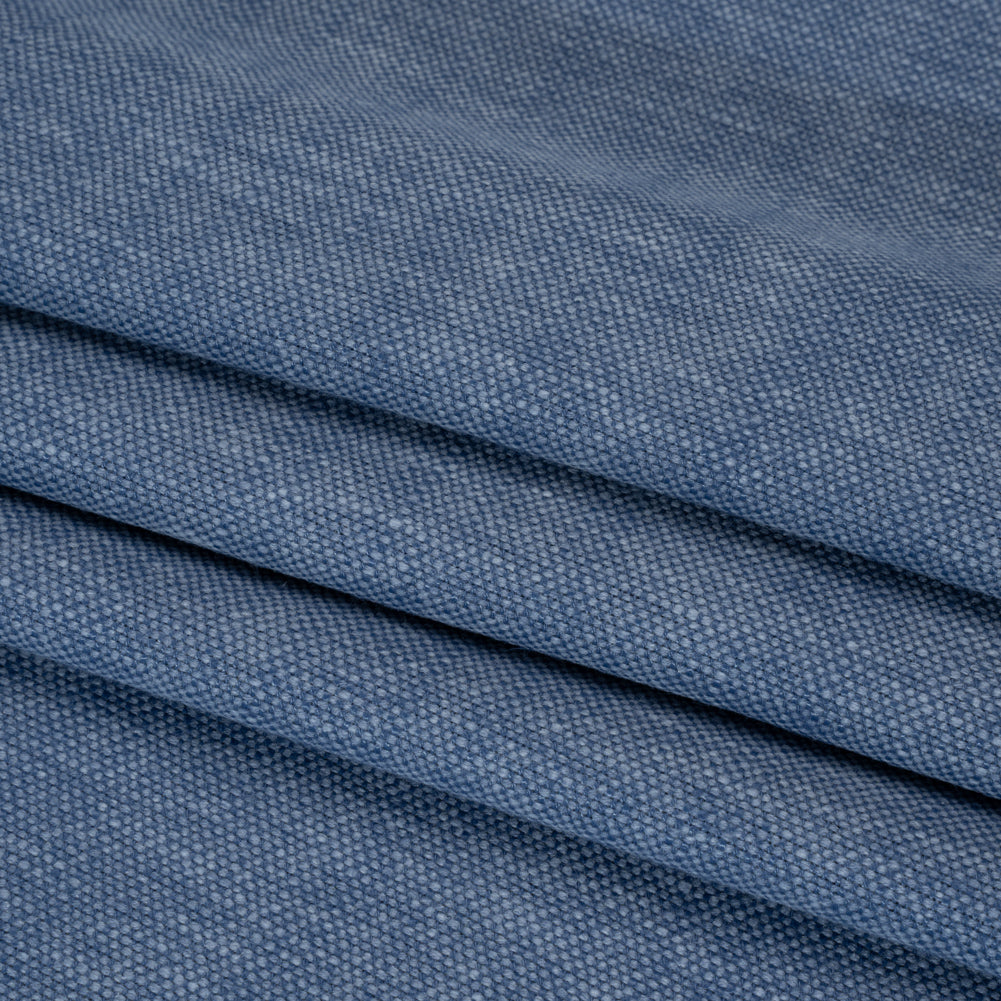 Linen Look Recycled Polyester and Cotton Woven - Ocean - British Imported - Joann Fabrics
