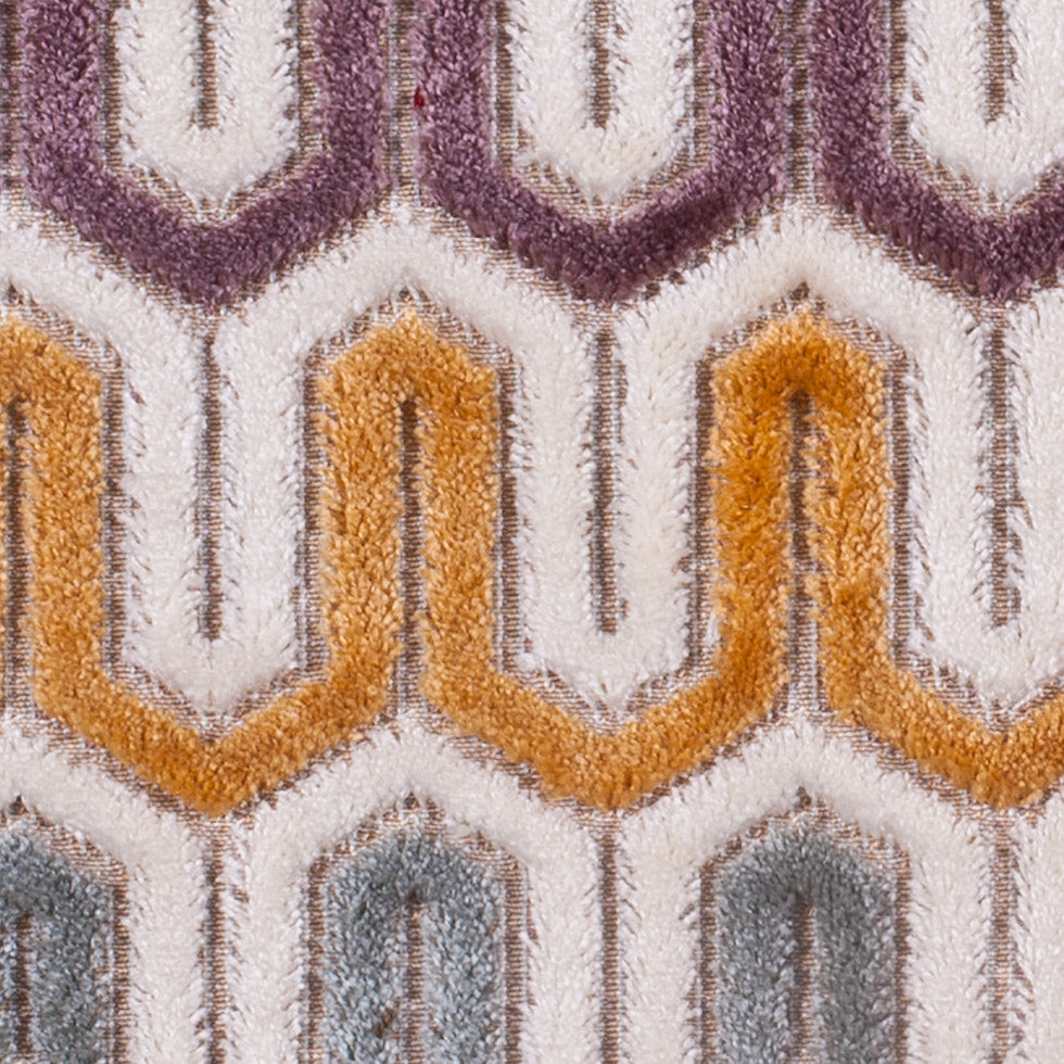 Ivory Geometric Velvet Tapestry - Joann Fabrics