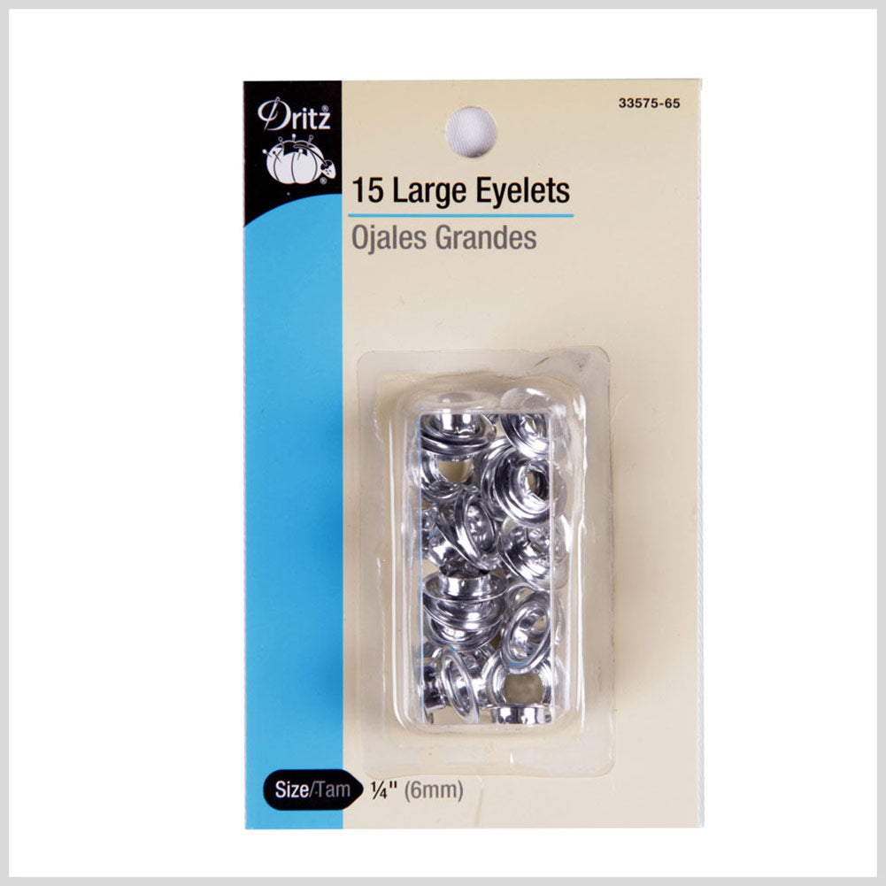 DRITZ 15 LG EYELETS NICKEL 1/4 - Joann Fabrics