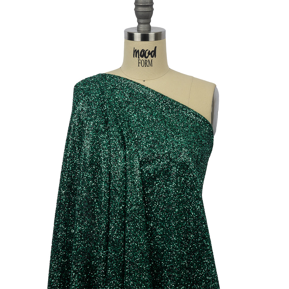 Double Faced Glitter Tulle - Dark Emerald and Black - Gala Collection - Joann Fabrics