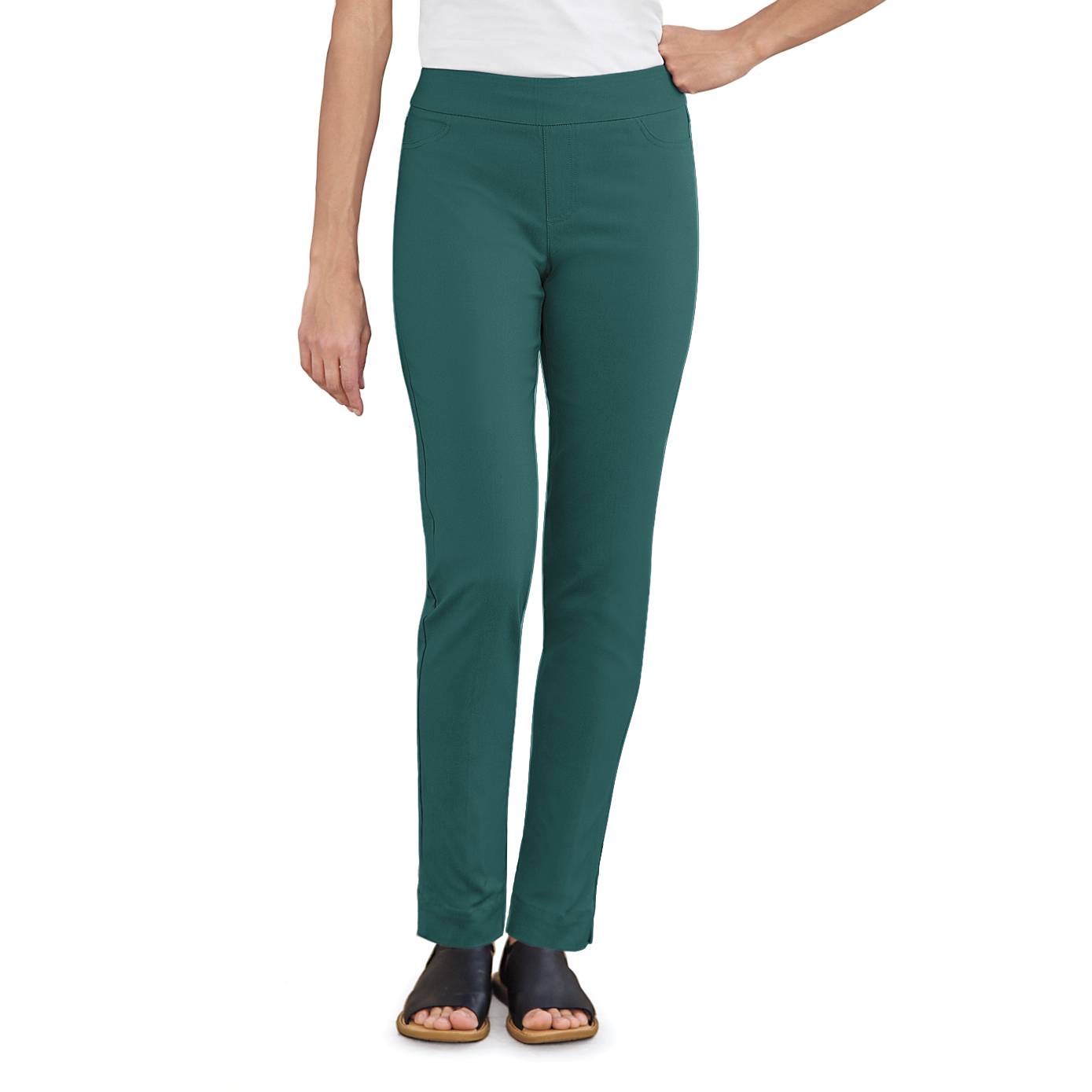 Slim-Sation Tapered-Leg Pants, Built-in Tummy-control, Contoured Pull-on Waistband - Northstyle Catalog