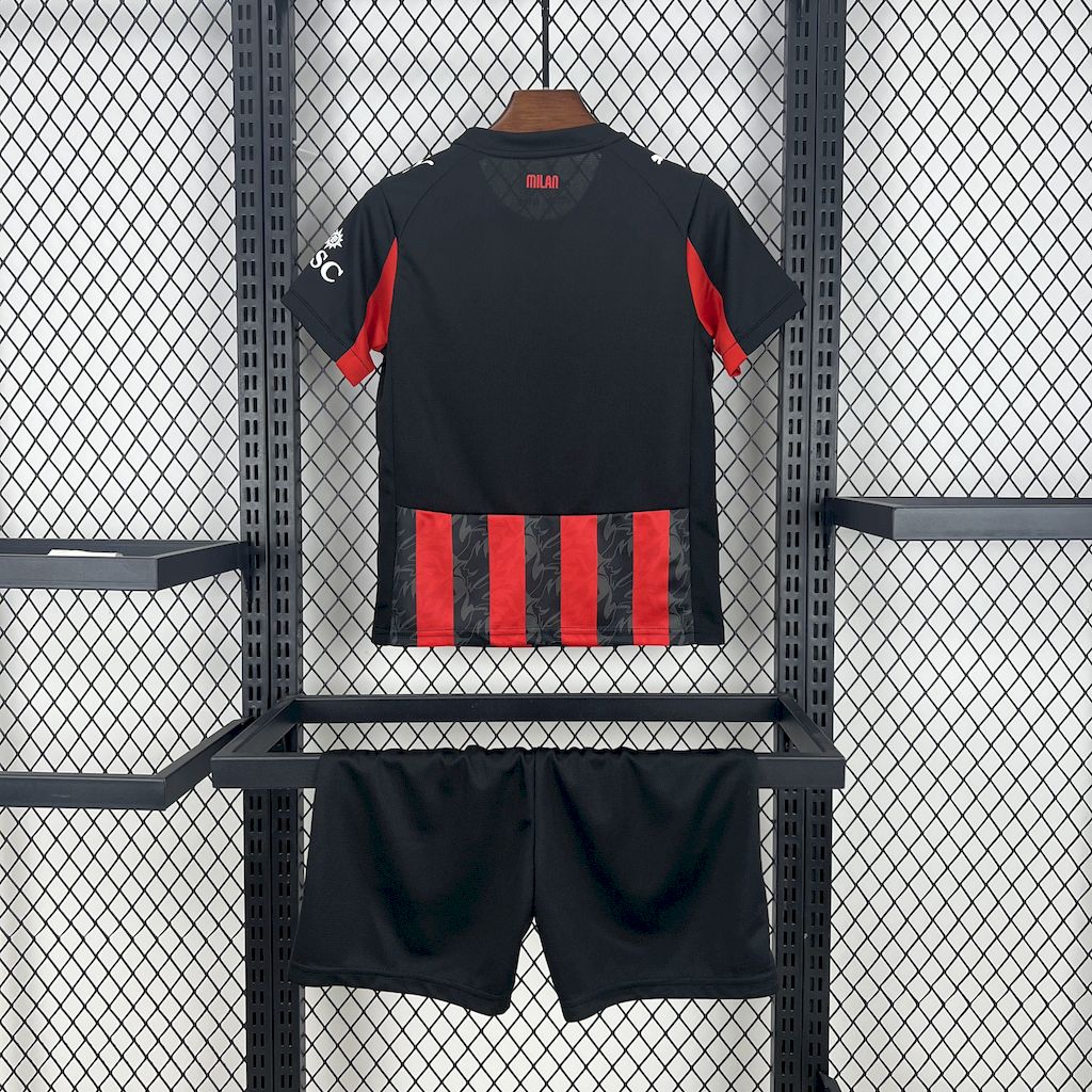 2025/2026 AC Milan Home Football Shirt 1:1 Thai Quality Kids Size