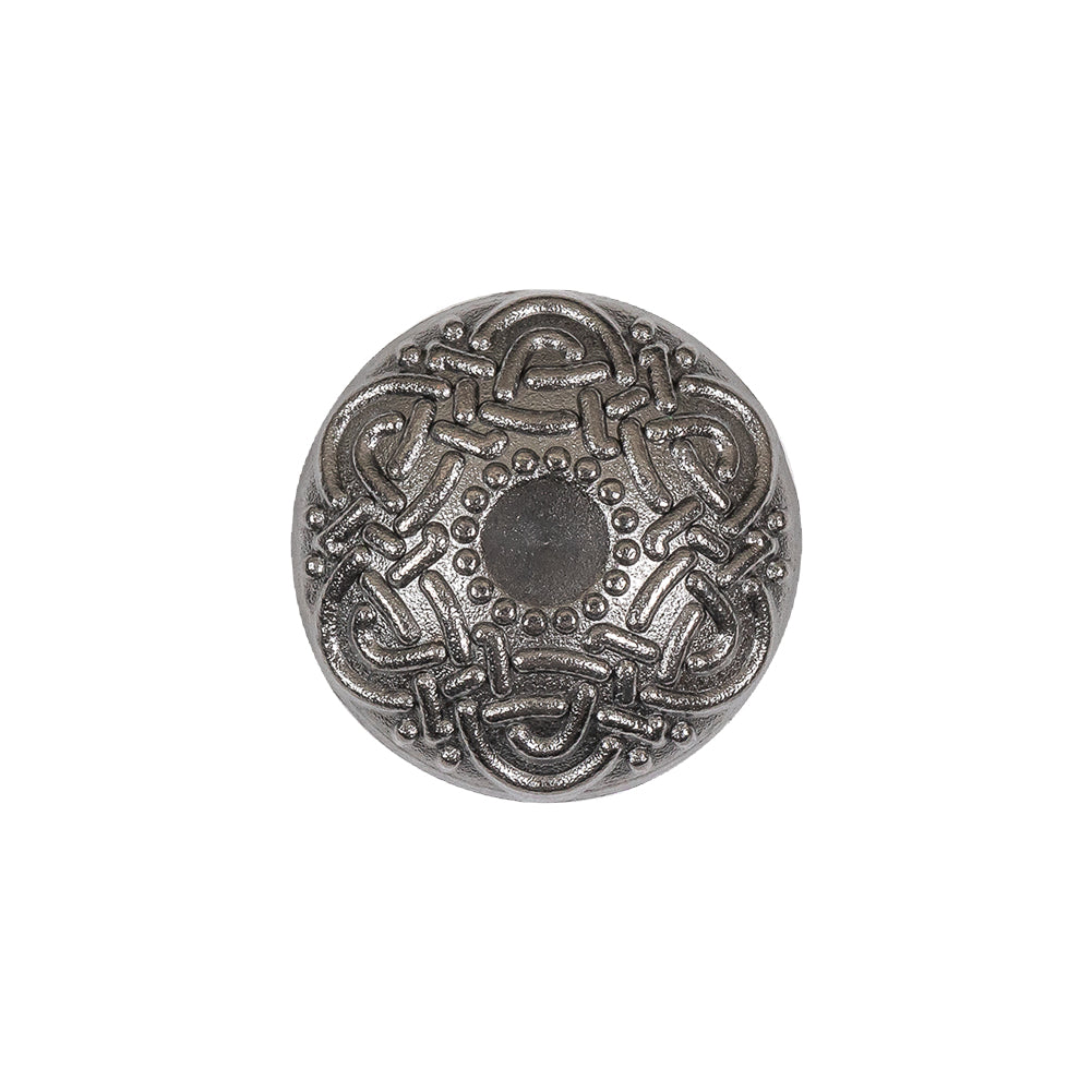 Gunmetal Knotwork Metal Shank Back Button - 32L/20mm - Joann Fabrics