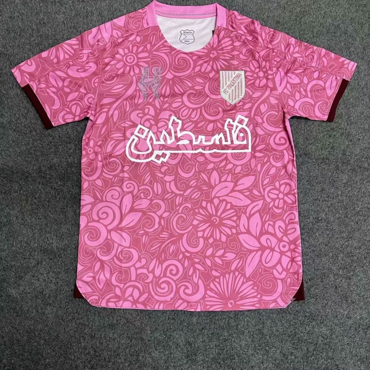 2025/2026 Palestine Training clothes pink Football Shirt 1:1 Thai Quality