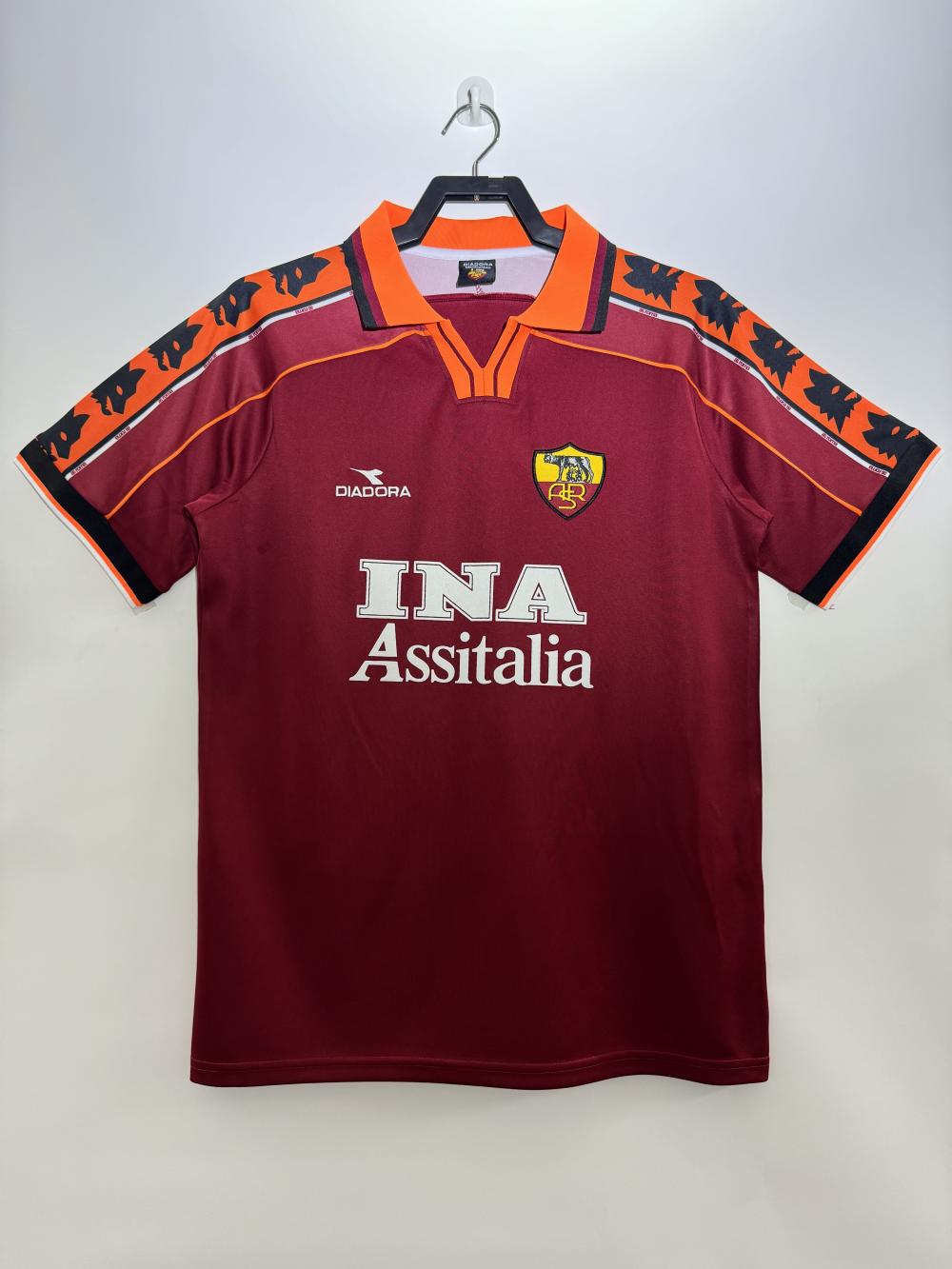 1998-1999 Retro Roma Home Soccer Jersey 1:1 Thai Quality