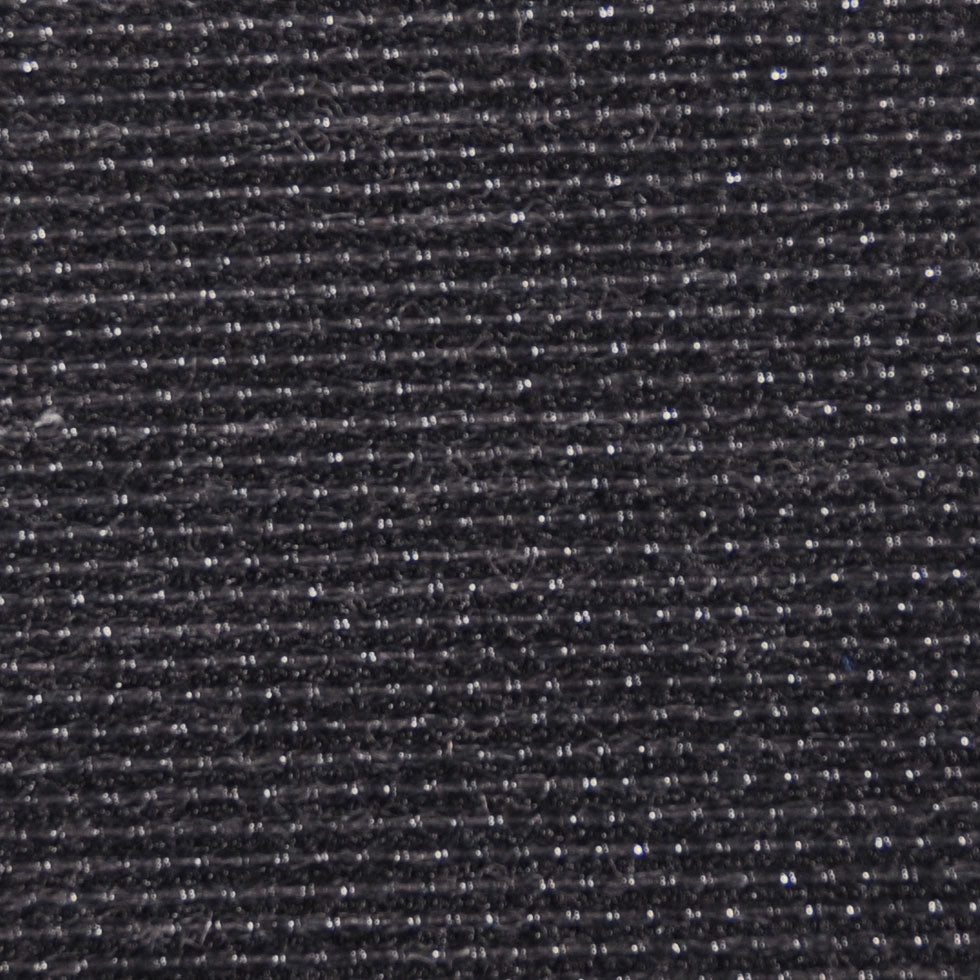 Carolina Herrera Swiss Pinstriped Metallic Black and Silver Novelty Wool Woven - Joann Fabrics