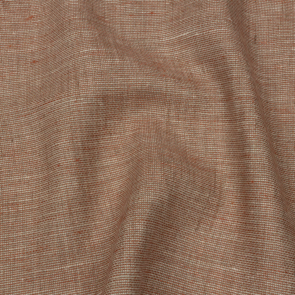 Cinnamon and Beige Tweedy Linen Woven - Joann Fabrics
