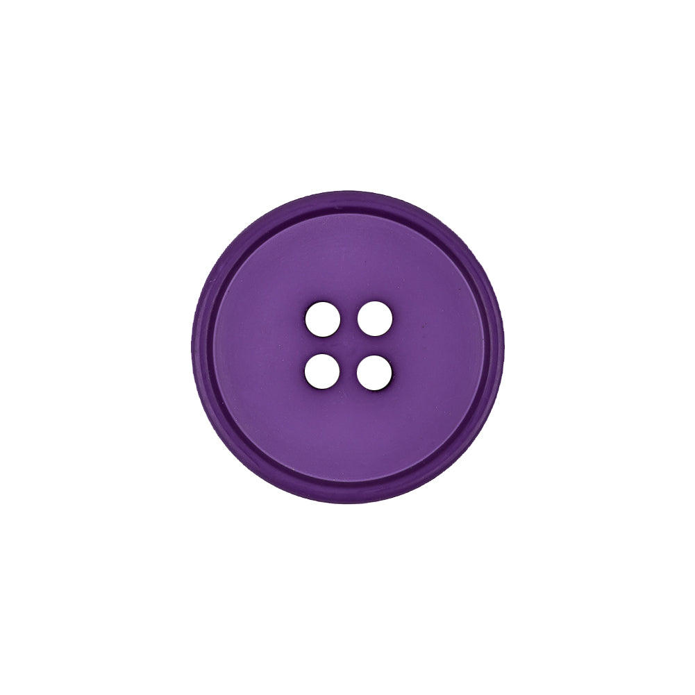 Italian Viola Narrow Rimmed 4-Hole Plastic Button - 30L/19mm - Joann Fabrics