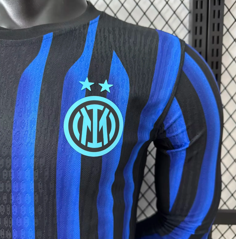 2025/2026 Long Sleeves Player Version Inter Milan Home Football Jersey1:1 Quality Thai