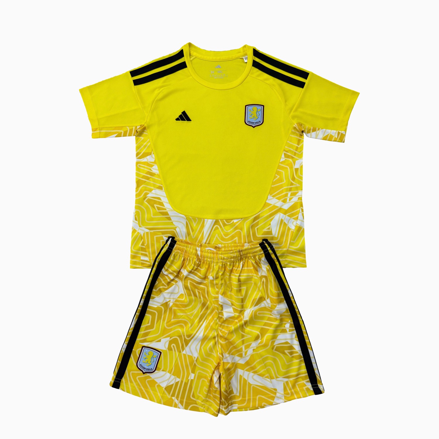 Aston Villa 26-27 Yellow Goalkeeper Men's Adult Jersey Set - Fans Version - UnitedFutballJersey