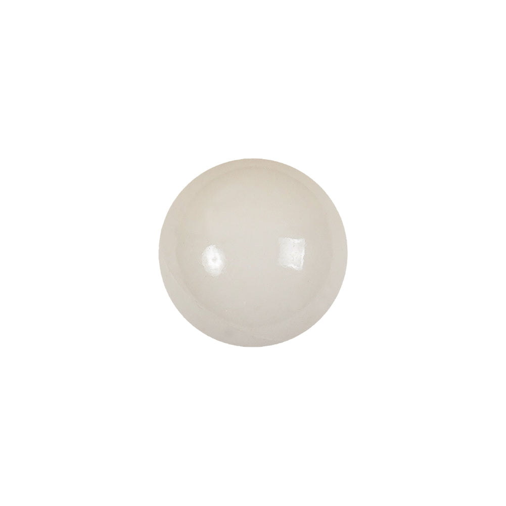Vintage Chalk White Glass Shank Back Ball Button - 22L/14mm - Joann Fabrics
