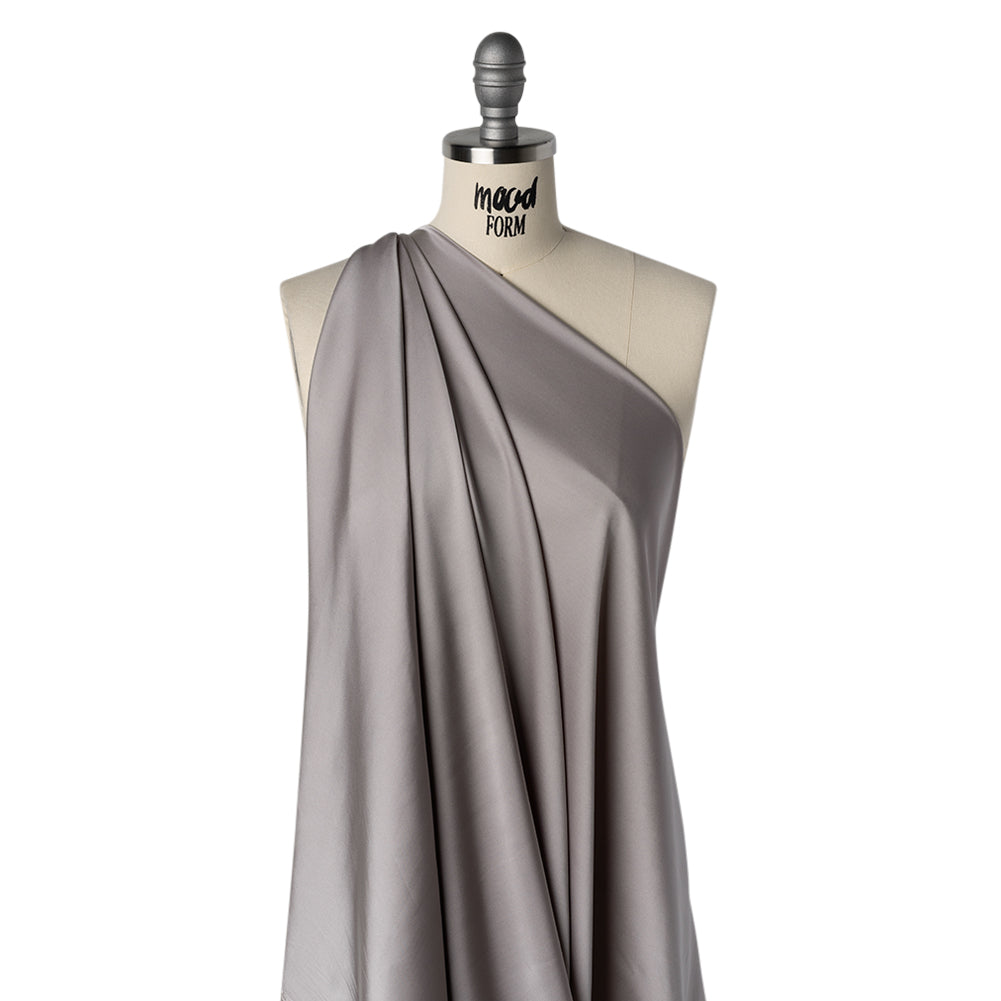 Stretch Polyester Charmeuse - Cloud Gray - Designer Deadstock - Joann Fabrics