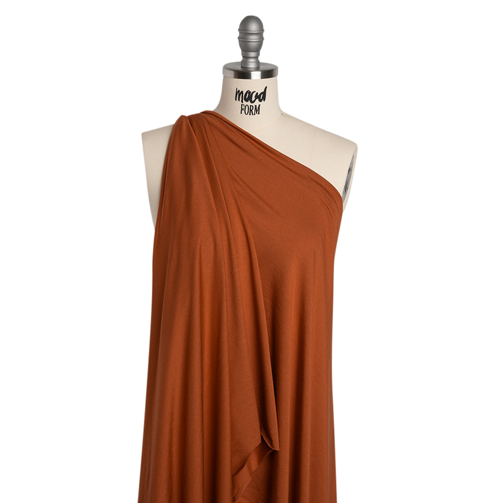 Stretch Bamboo Jersey - Burnt Orange - Willow Collection - Joann Fabrics
