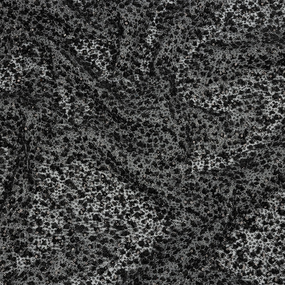 3D Glitter Tulle - Black Puffy Spots - Joann Fabrics
