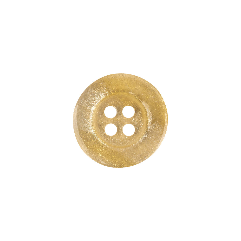 Plastic 4-Hole Button - 24L/15mm - Ivory and Gold Glitter - Joann Fabrics