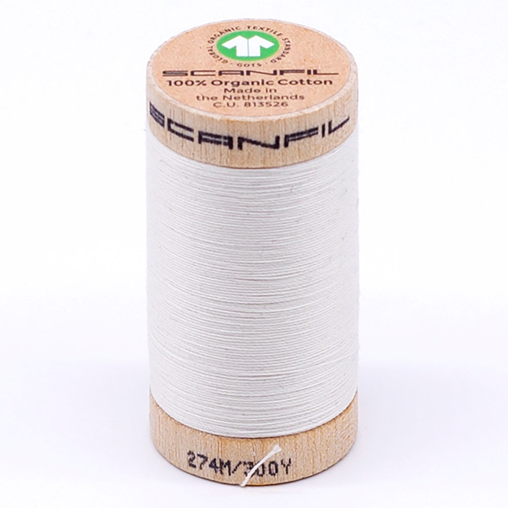 SCANFIL® 30wt Organic Pima Cotton Thread 300 yds - 4801 Coconut Milk - Joann Fabrics