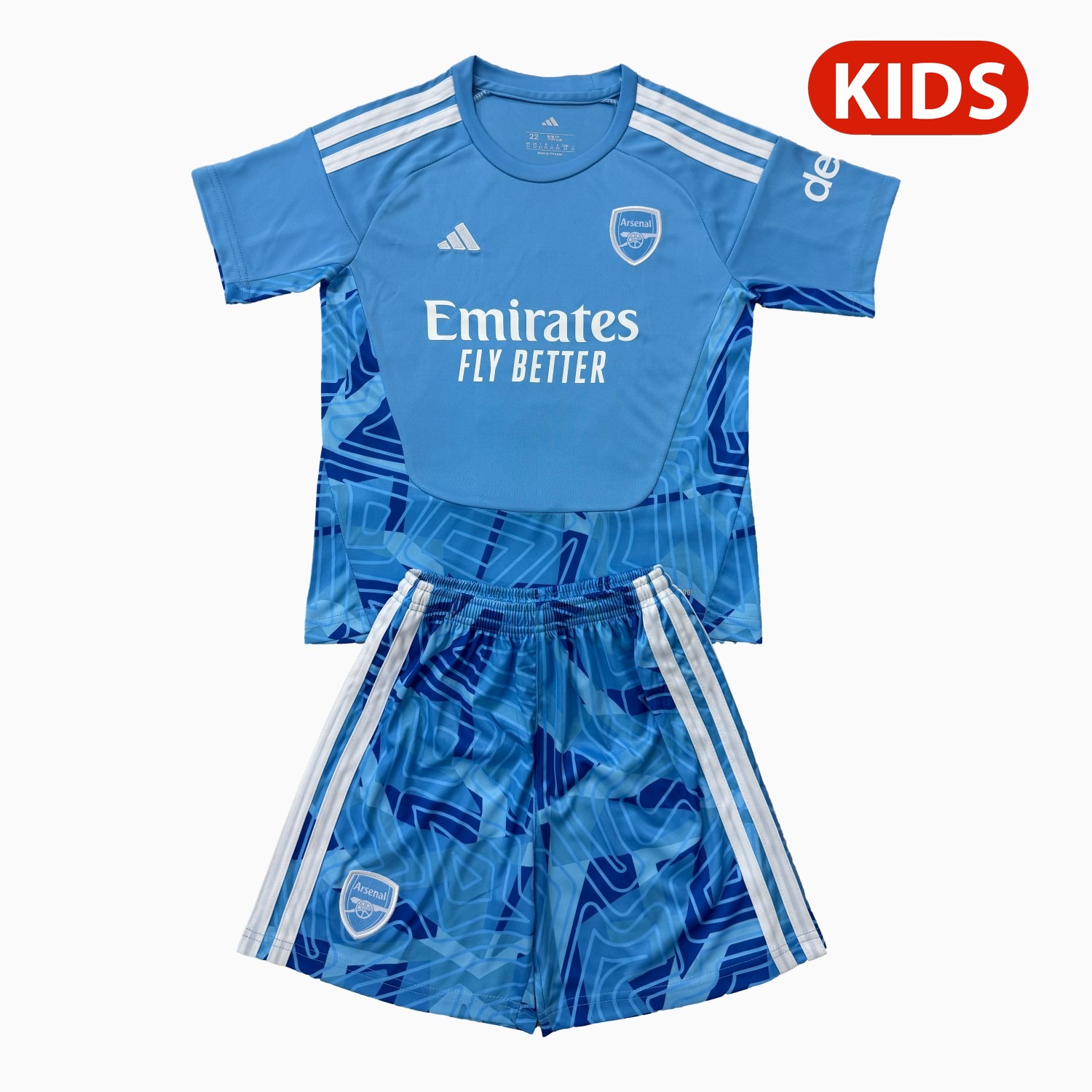 Arsenal 26-27 Sky Blue Goalkeeper Kids Kit - UnitedFutballJersey