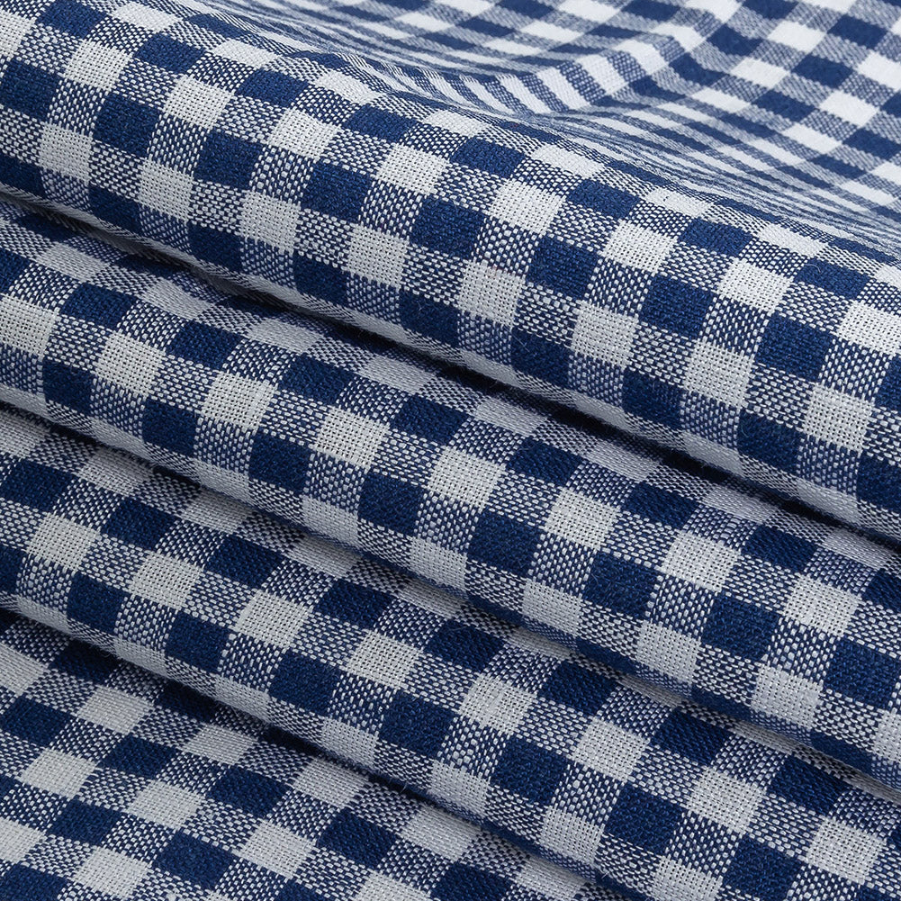 Linen Gingham - Twilight Blue and White - Torres Collection - Joann Fabrics