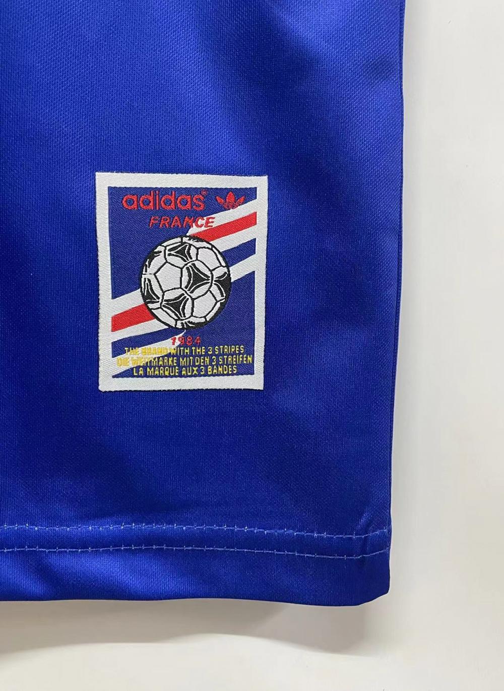 1984 Retro France Home Football Shirt 1:1 Thai Quality
