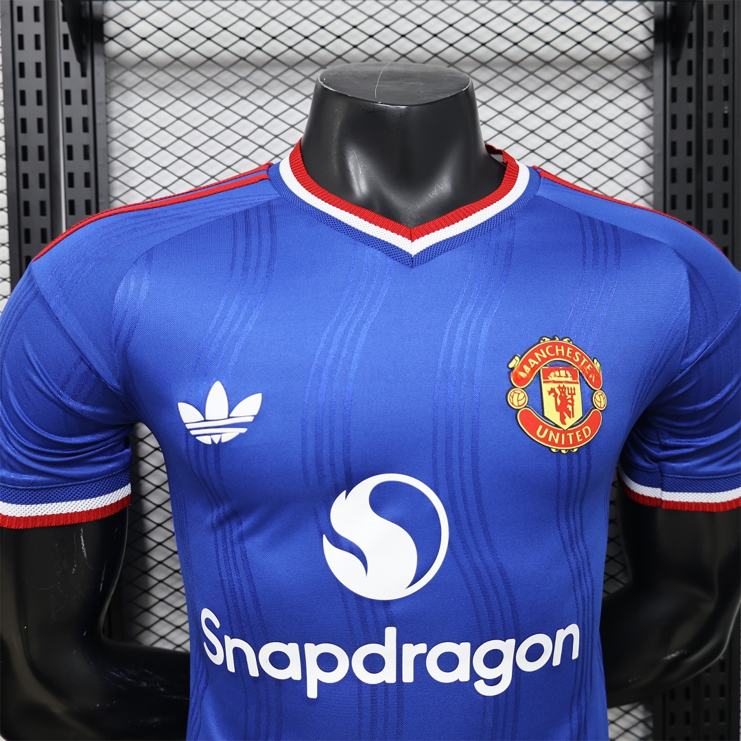 Manchester United 26-27 Snapdragon Blue Special Jersey - Player Version - UnitedFutballJersey