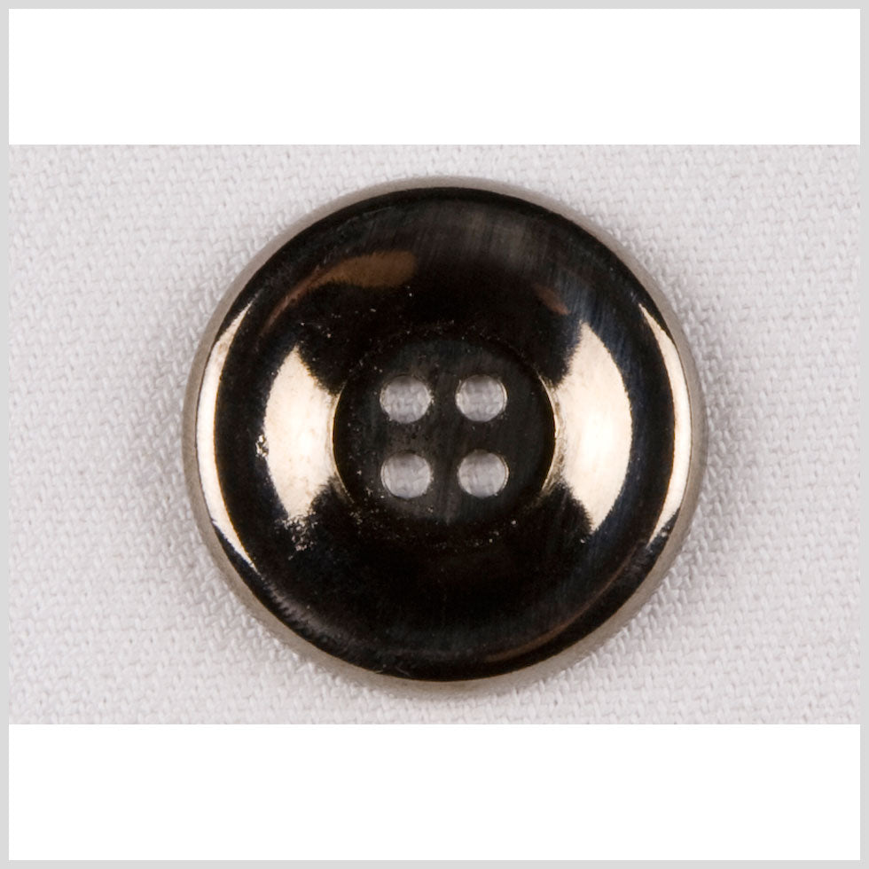 Metal 4-Hole Coat Button - 44L/28mm - Shiny Gunmetal - Joann Fabrics