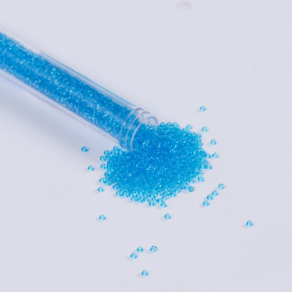 Light Aqua Clear Czech Seed Beads - Size 10 - Joann Fabrics