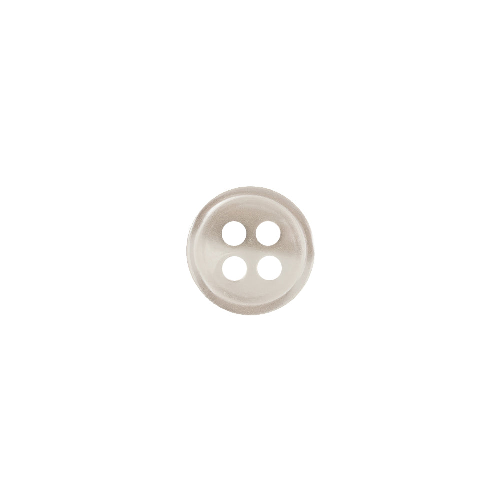 Semi Shiny Ghostly White Narrow Rimmed 4-Hole Button - 16L/10mm - Joann Fabrics