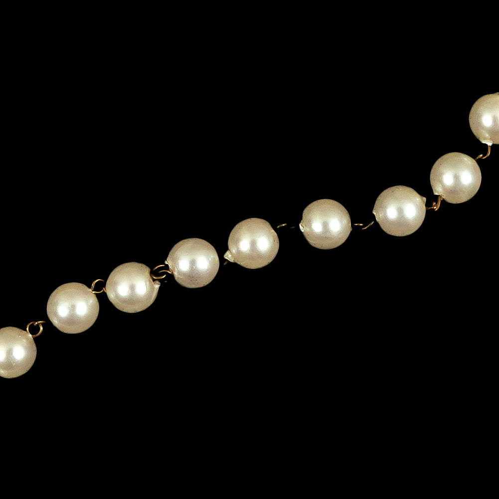 Vintage Faux Pearl Chain Belt - 119