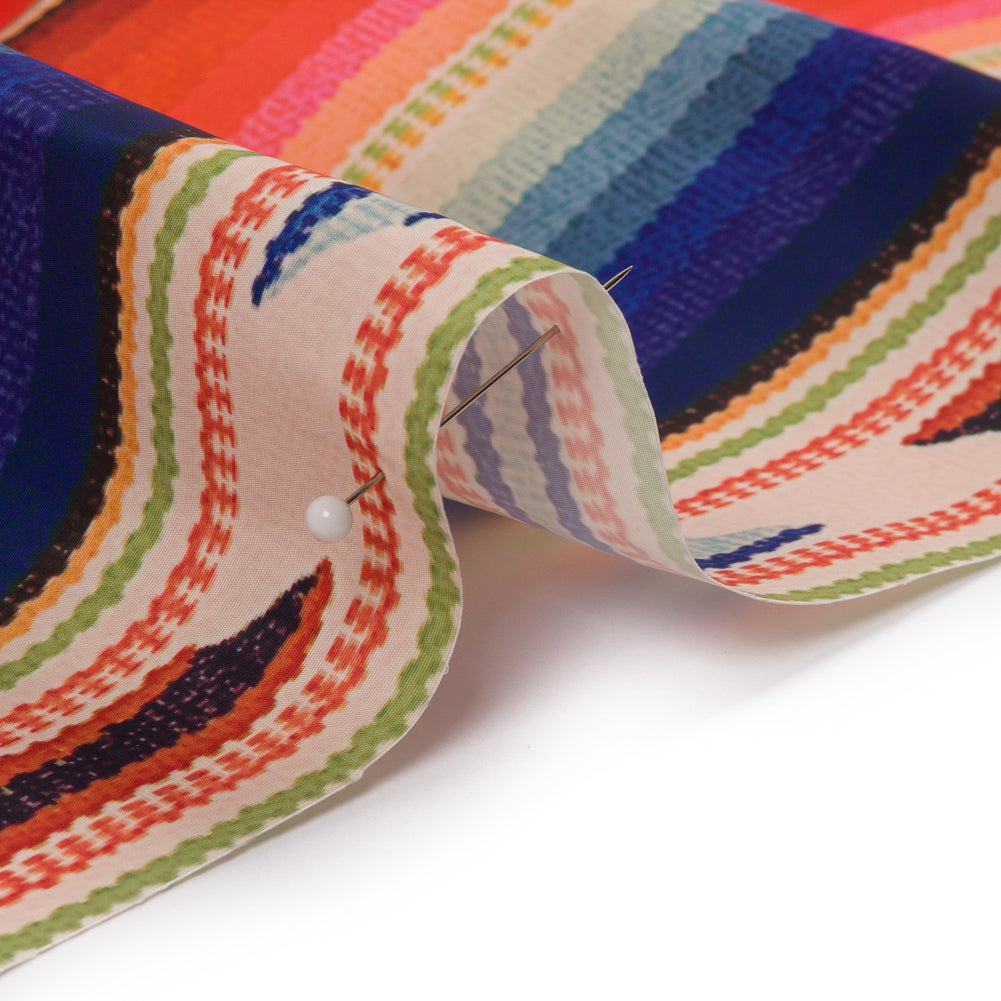 Orange, Yellow and Blue Southwestern Weaving Printed Polyester Woven Panel - Joann Fabrics