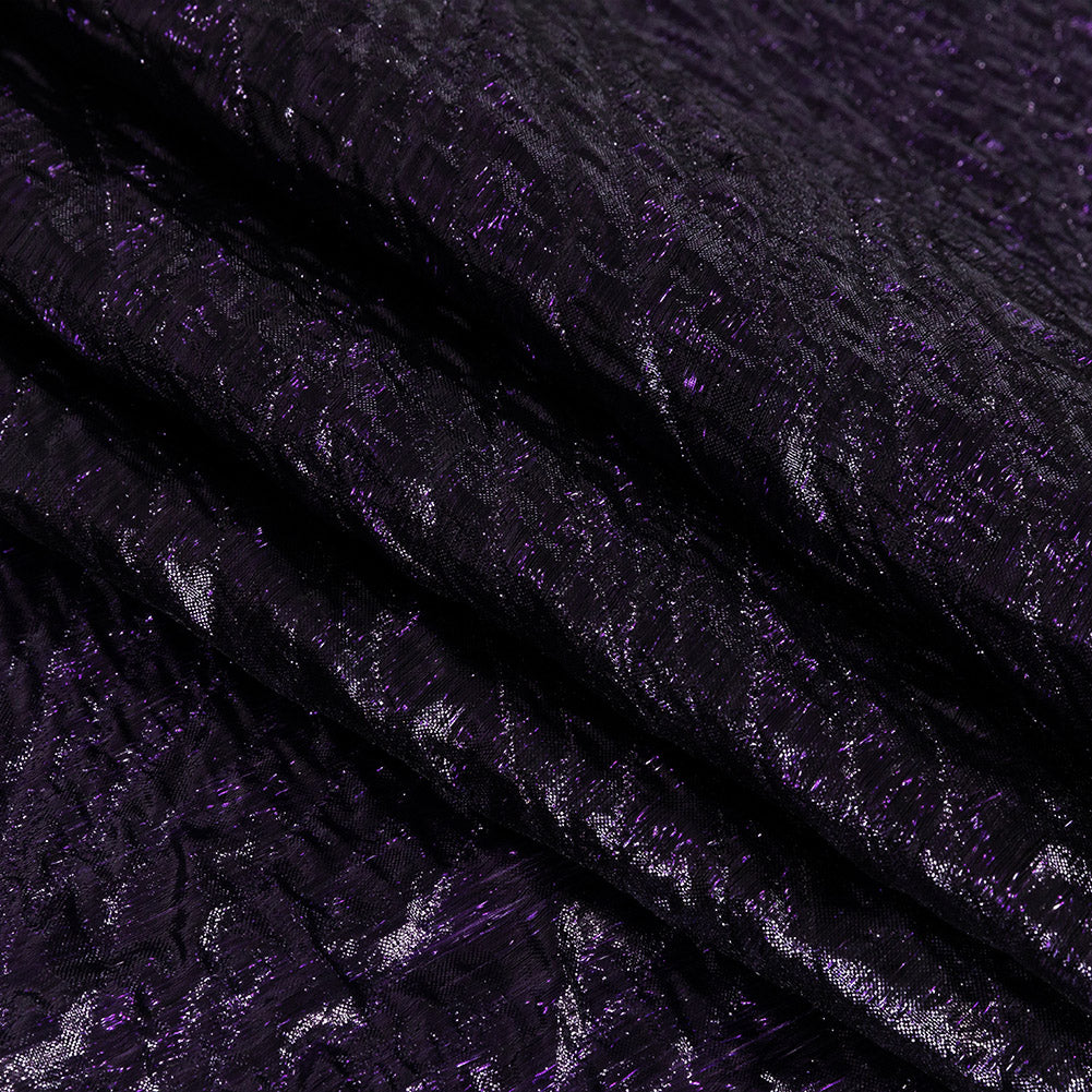 Metallic Aubergine Gleam Rippling Luxury Brocade - Joann Fabrics